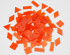 Textured Stained Glass Pieces, 200G Vibrant 4 Shapes Mosaic Tiles - Image 2