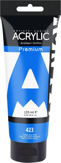 AUREUO Cobalt Blue Hue Acrylic Paint, 4 Fl Oz / 120ml Single Tube, Rich Pigment by AUREUO