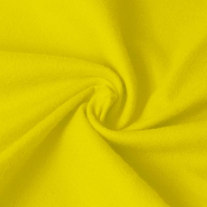 59”W Cotton Flannel Fabric, Super Soft 150GSM, Medium Weight Solid Arts & by Unknown
