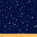 Feelyou Galaxy Upholstery Fabric by The Yard, Outer Space Starry Sky Outdoor by Feelyou