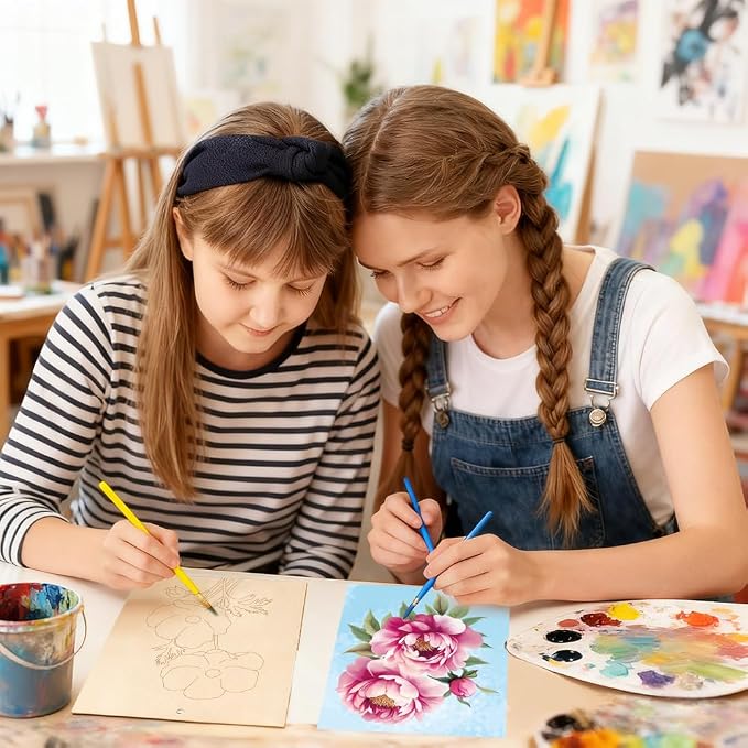 15 Pcs Unfinished Wood Crafts to Paint - Image 3