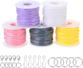 PATIKIL Lanyard String Kit, 5 Rolls Plastic Lacing Cord Gimp String Lanyard by PATIKIL