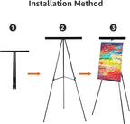 Amazon Basics Height Adjustable Aluminum Flipchart Easel Stand, - Image 5