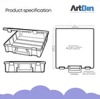 ArtBin 6955RJ Super Satchel 1-Compartment Box, Art & Craft Organizer, - Image 2