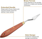 HARFINGTON Palette Knife Painting Tool 1.73" x 0.63" Stainless Steel Teardrop - Image 5
