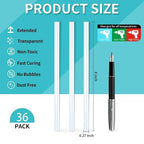 Phinus 36 Pack Mini Hot Glue Sticks, EVA Clear Glue Gun Sticks, Hot Glue Gun - Image 2