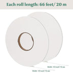 Tatuo 2 Rolls Double Sided Foam Tape PE Foam Tape Sponge Soft Mounting Adhesive - Image 2