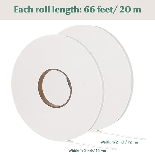 Tatuo 2 Rolls Double Sided Foam Tape PE Foam Tape Sponge Soft Mounting Adhesive - Image 2