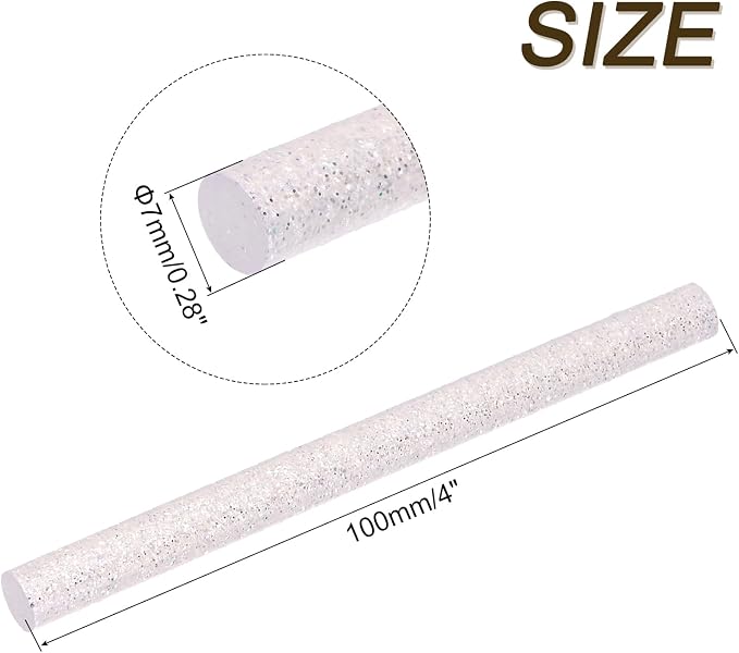 uxcell 30pcs 7mm x 100mm Mini Hot Glue Sticks - Image 2