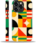 ZHEGAILIAN Case for iPhone 15 Pro Max, Geometric Colors Durable Shockproof by Home