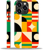 ZHEGAILIAN Case for iPhone 15 Pro Max, Geometric Colors Durable Shockproof by Home