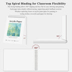 Fuxi 8x10 Sketchbook for Acrylic Paint, 246 lb/ 400gsm Thick Paper for Painting - Image 4