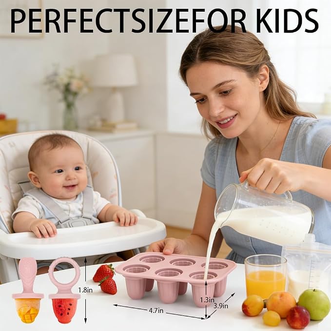 Silicone Baby Popsicle Molds for Teething Relief - Image 6