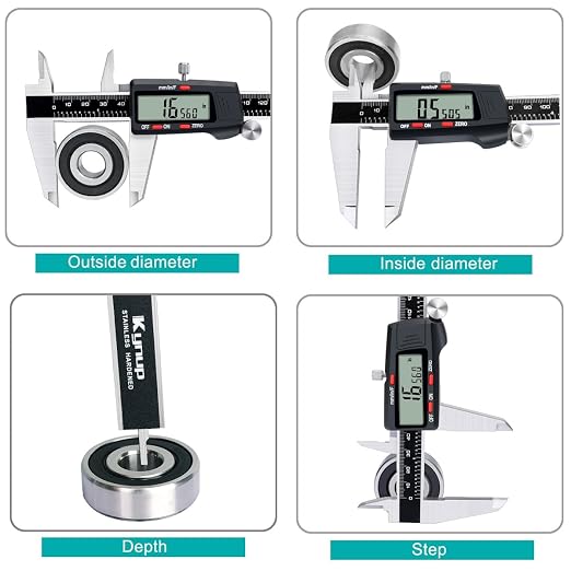 Kynup Digital Caliper, 8 Inch Micrometer Caliper Tool, Vernier Caliper Gages - Image 3