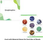 140pcs 8mm 7 Chakra Natural Stone Beads Crystal Bracelet Jewelry Making Kit | - Image 4