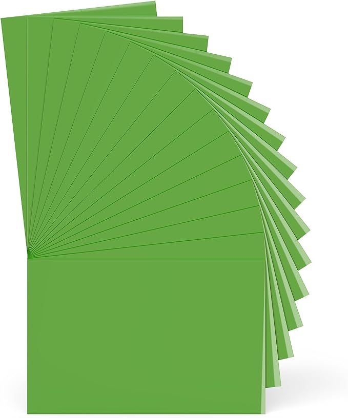 Apple Green Heat Transfer Vinyl Bundle : 16 Pack 12" x 10" Apple Green HTV Vinyl by YUITCE
