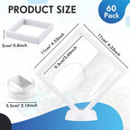 60 Pcs 3D Floating Display Case PE Film Jewelry Storage Box Coins Display Frame - Image 3