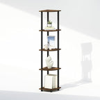 Furinno Turn-N-Tube Storage Shelves, 5-Tier Book Shelf, Corner Shelf, Toolless - Image 6