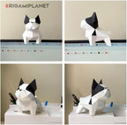 Bulldog 3D Origami Paper Craft Kit, Easy DIY Pre-Cut Puppies Paper Sculpture - Image 3