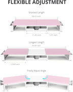OPNICE Desk Organizers and Accessories, Dual Monitor Stand Riser - Image 3