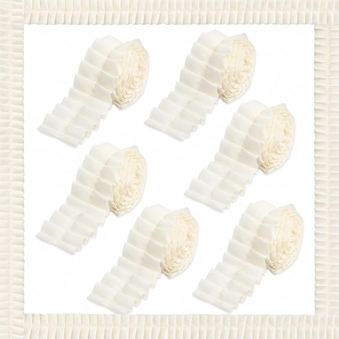 6 Rolls 40 Ft Ruffled Bulletin Board Borders Back to School Classroom Decor by ClassyWhimsy