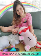 Make Your Own Axolotl Plush Pillow Kit Arts and Crafts - Image 2