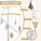 2Pcs 15inch Driftwood Wall Hanging Jewelry Hanger, Natural Driftwood Decorative - Image 7