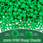 QPIXVB 1100PCS Pony Beads, Bulk Kandi Christmas Bead - Image 2
