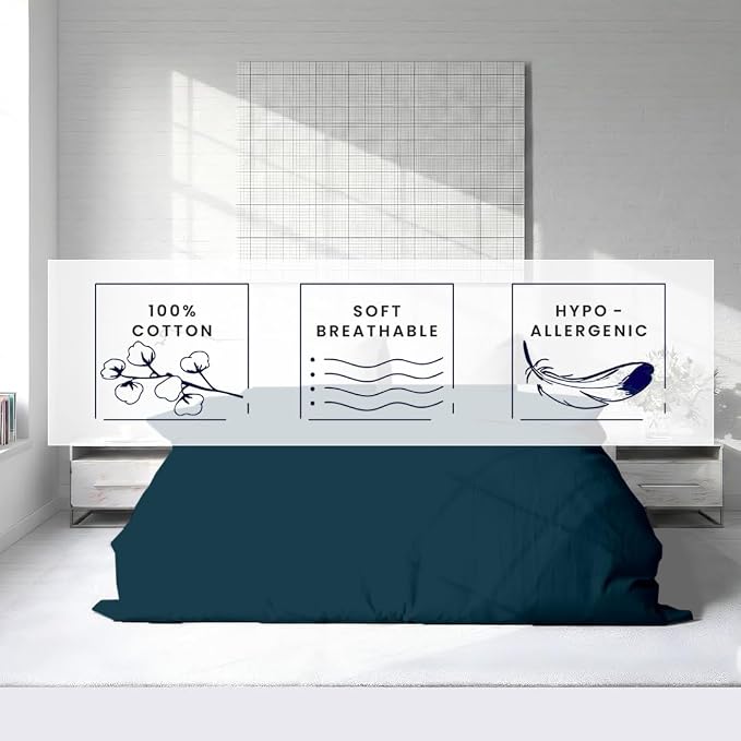 Kotton Culture 3 Pc California King Duvet Cover Set-100% Egyptian Cotton 600 - Image 5