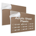Roowest 2 Pcs 18 x 24 Inch, 3/16 Inch Thick Clear Acrylic Sheet Plastic Sheet by Roowest