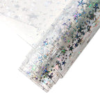 HYANG Transparent Stars PVC Super Clear Holographic Vinyl Faux Leather Sheets 1 by HYANGHAVEPUPVCALLLEATHER