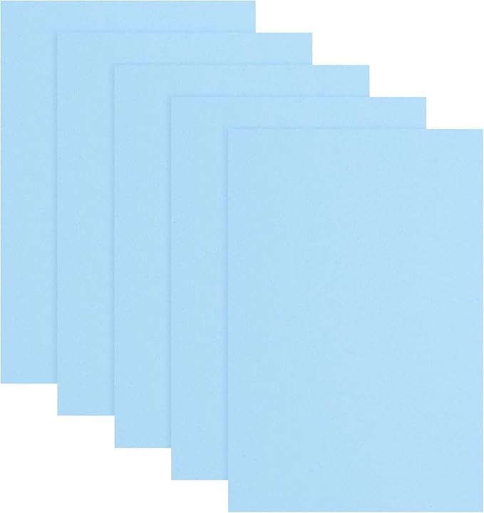 uxcell 5 Pcs Light Blue EVA A4 Foam Sheets Crafts, 12 x 8 Inch Foam Paper by uxcell