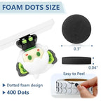 400 PCS 1mm Double Sided Foam Dots 0.3" Foam Round Dots 3D Foam Tape Craft - Image 2