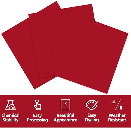 3 Pcs Red 12 x 12 x 1/8 Inch Acrylic Sheets | Laser Cutting Plastic Plexiglass - Image 4