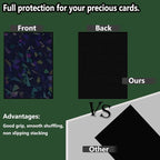 100 Count Black Card Sleeves for Trading Cards, Perfect Fit Shiny MTG Card - Image 3
