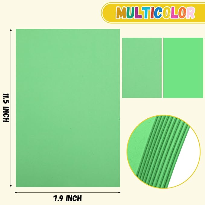 10 Pack Eva Foam Sheets Craft 8 x 12 inch | Foam Paper - Image 2