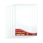Clear Acrylic Sheets, 0.02 Inch Transparent Thin Plastic Sheets by MEGAFORMAT