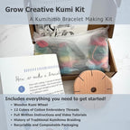 Grow Creative Kumi Wheel, Kumihimo Braided Bracelet Making Kit, Natural - Image 3