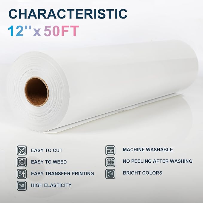 XSEINO Heat Transfer Vinyl Roll - Image 2