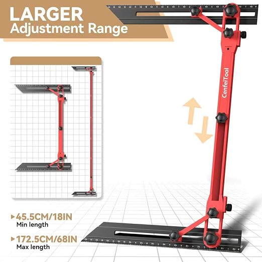 Stair Tread Jig, Modular 18"-72" Length, Precision Angle Transfer, Locking - Image 4
