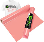 VINYL FROG Coral Heat Transfer Vinyl Roll 12" x5ft Matte HTV Vinyl | Coral Iron by VINYLFROG