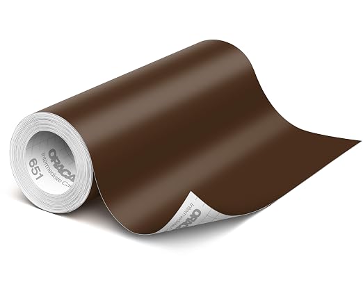 ORACAL 651 Matte Brown Vinyl Durable Roll Easy to Weed Permanent Adhesive Craft by Orafol