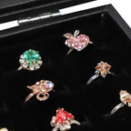 Wudygirl 100 Slot Ring Holder Display Case - Image 3