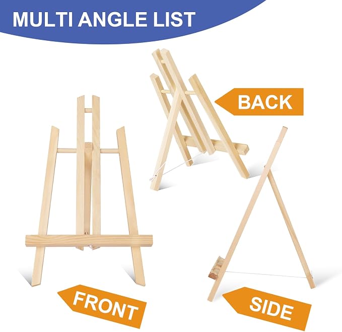 ESRICH 24 Pack 11.8" Wood Easels, Tabletop Easel - Image 3