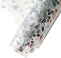 HYANG Transparent Circular PVC Super Clear Holographic Vinyl Faux Leather by HYANGHAVEPUPVCALLLEATHER