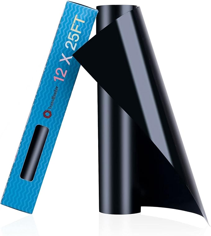 Heat Transfer Vinyl Black by TransWonder