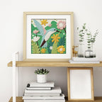 Doodlream Hummingbird Flying in Flowers DIY Punch Needle Embroidery Kit - Image 6