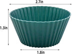 24 Pack Silicone Baking Cups Reusable Muffin Liners Non-Stick Cup Cake Molds - Image 6