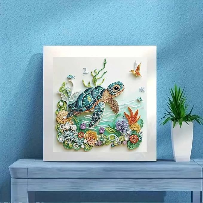 ZQEATRY Sea Turtle Animal Special Shape Diamond Art Kits - Image 4