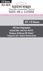 Sleeve Kings Standard Card Sleeves – 110 Count, Large Size, Compatible by SleeveKings